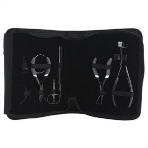 All-in-one 4ชิ้นประเภท C เทปเข็มกด3หลุมเครื่องมือ NANO HOOK LOOP สแตนเลสชุดต่อผม - Product Image 1