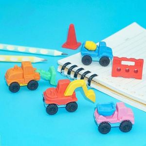 Borrador Promocional de Goma TPR con Forma de Coche de Ingeniería 3D, Duradero, Creativo, Bonito, para Material Escolar y Papelería Infantil - Product Image 4