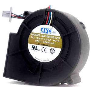 Ventilador de turbina AVC 120x120x38mm 12V DC con rodamiento de bolas para refrigeración de CPU 2.4W 42.5CFM - Product Image 1