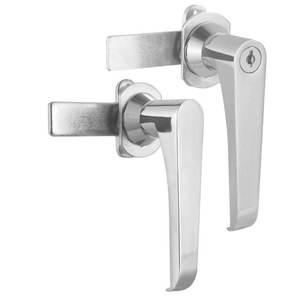 FS2321 ล็อคกระจกอะลูมิเนียมสำหรับตู้รถ ตู้ครัว ประตูหลักอุตสาหกรรม มือจับล็อคประตูตู้แบบดั้งเดิม - Product Image 4