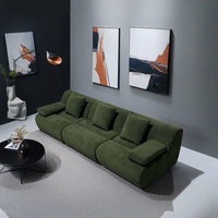 Elegante Stoff-Vakuumverpackte Komprimierte Sofas Einfacher Stil Günstiges Knochenloses Sofa 3-Sitzer Komprimiertes Sofa