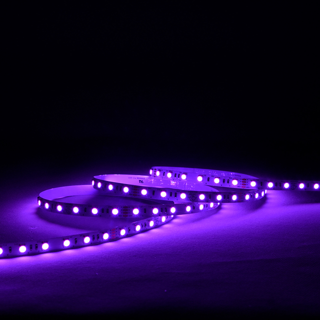 16.4ft 24V LED Light Strips RGB Full Color LED Strips IP65 Outdoor Lights Flexible LED Tape for Home Eaves & Party Decoration