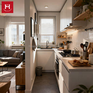 Кухонные шкафы из меламина HAPPY HOUSES: недорогие, компактные, универсальные мини-кухни для квартир, отелей и домов. - Product Image 3