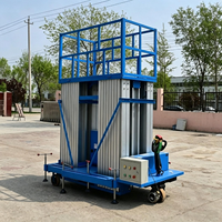 Aluminium-Legierung Hubplattform 5m 100kg Personenlift Kleine Hebeplattform Industrieller Materialtransport-Lift