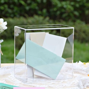 Slot per la decorazione del ricevimento in bianco del matrimonio con decorazioni per la raccolta fondi per il voto elettorale per la laurea ricordo per feste bomboniere in acrilico - Product Image 6