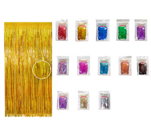 Fondale per Feste <span class=keywords><strong>con</strong></span> <span class=keywords><strong>Tenda</strong></span> in Lamina Dorata Glitterata Laser per Decorazione Murale di Compleanni e Celebrazioni - Product Image 6