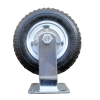 Heavy-Duty 8-Inch 2.50-4 Inflatable Casters Rigid/Swivel/Swivel with Brakes for Industrial & Agricultural Equipment
