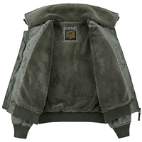 Veste universitaire pour homme avec patch brodé, fermeture éclair, col rabattable, doublure en polaire, vêtement d'extérieur