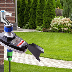 Programador de Riego con Temporizador de Agua de Doble Válvula, a Pilas, Resistente a las Heladas, con Retraso por Lluvia para Jardín y Riego por Goteo en Vacaciones - Product Image 2