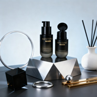 Nouvelle conception de flacon en verre cosmétique avec pompe pulvérisatrice, pot vide de 120 ml, 100 ml, 50 ml, 30 ml pour crème de nuit et soins de la peau