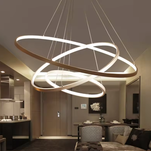 Zeal Lighting anillo redondeado lámpara colgante círculo moderno diseño candelabros para comedor - Product Image 2