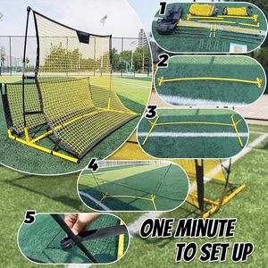 <span class=keywords><strong>Filet</strong></span> de rebond de football portable à montage rapide, double rebond haut-bas, pour entraînement intérieur et extérieur - Product Image 5