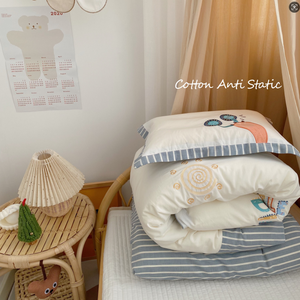 Juego de Ropa de Cama de 3 Piezas ETM 100% Algodón, 300 Hilos, Diseño Estampado, Cubrecamas Duraderos, Transpirables, Personalizables, Simples 4 - Product Image 2