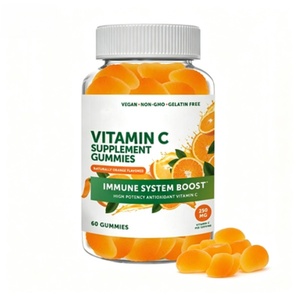 Gomitas Veganas con Sabor a Naranja Natural, Suplemento de <span class=keywords><strong>Vitamina</strong></span> <span class=keywords><strong>C</strong></span>, Gomitas de <span class=keywords><strong>Vitamina</strong></span> VC, OEM ODM - Product Image 1