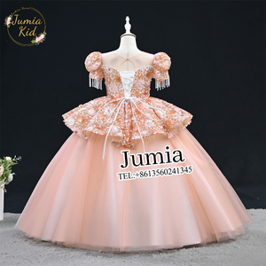 Outong <span class=keywords><strong>Robe</strong></span> de cérémonie de luxe personnalisée à la main pour adultes <span class=keywords><strong>Robe</strong></span> de soirée <span class=keywords><strong>princesse</strong></span> avec paillettes et perles de haute qualité pour filles et enfants - Product Image 3