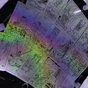 بطاقات التاروت القابلة للتخصيص مع حزام العرافة الملون بالليزر ، وتعبئتها في مجموعة صندوق السماء الأرضية - Product Image 3