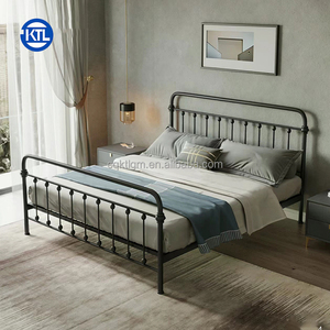 Cadre <span class=keywords><strong>de</strong></span> <span class=keywords><strong>lit</strong></span> amovible surdimensionné et porteur <span class=keywords><strong>de</strong></span> haute qualité lits <span class=keywords><strong>en</strong></span> métal <span class=keywords><strong>lit</strong></span> king size - Product Image 3