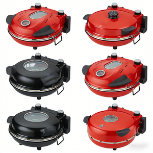 <span class=keywords><strong>Four</strong></span> à <span class=keywords><strong>pizza</strong></span> électrique Newle 1200W avec minuterie mécanique, construction en aluminium, plaque de cuisson amovible, plaque pour <span class=keywords><strong>pizza</strong></span> profonde - Product Image 5