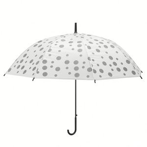 Paraguas Transparente Esmerilado Minimalista con Puntos, Extra Grande, Resistente al Viento, con Mango Largo, Estilo Fresco para Hombres, Mujeres y Estudiantes - Product Image 2