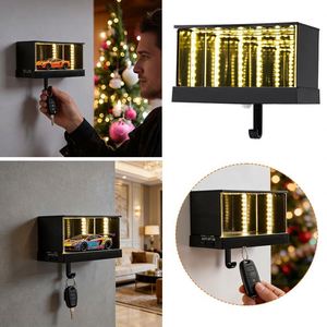 <b>Car</b> Garage Key Holder Key Organizer With Led Light <b>Car</b> Key Hanger Door Apartment Home Office Entryway <b>Car</b> Not Included - Product Image 5