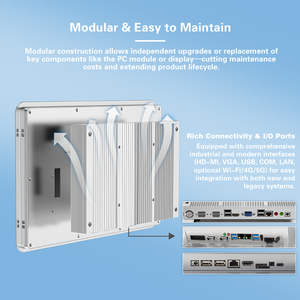 Module PC industriel robuste sans ventilateur avec processeur quadricœur pour environnements industriels difficiles - Product Image 3