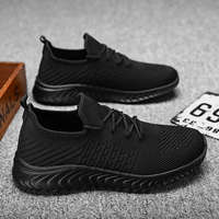 Baskets pour hommes, chaussures de course respirantes de couleur blanche, chaussures de marche légères, chaussures de sport tissées à la mouche, taille 39-46