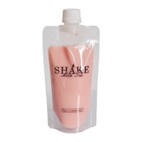 Vente en gros petit sac en plastique de recyclage de poche à bec transparent 50ml/100ml/200ml/250mi/300ml/500ml