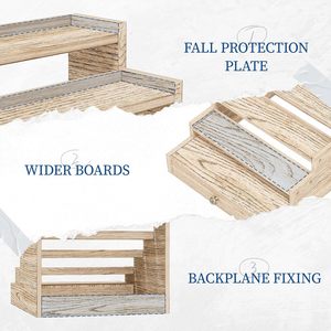High Quality Custom Folding Standing Type Three-Layer Classic Sustainable Flexible Rectangle Tool Rack Eco-Friendly - Product Image 3