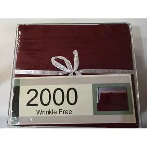 Ensemble de draps en microfibre, taille king, 2000 fils, anti-boulochage, pour toutes les saisons, usage domestique - Product Image 5
