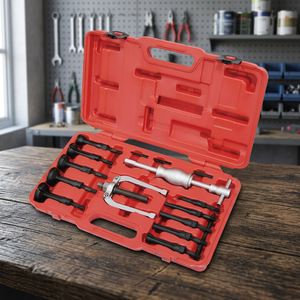 Blind Hole Bearing Puller <b>Slide</b> Hammer Set (16 Pcs)-English Metal+<b>Plastic</b> Engine Service Tool ISO Certified 1 Year Warranty - Product Image 3