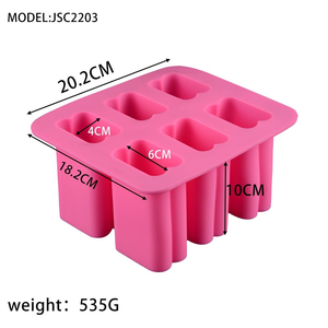 แม่พิมพ์ซิลิโคนรูปสี่เหลี่ยมผืนผ้า 6 ช่อง สำหรับทำสบู่ ปลอดสาร BPA มาตรฐาน LFGB ไม่ติดแม่พิมพ์ - Product Image 2