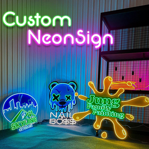 Enseigne néon LED personnalisée avec design gratuit pour le branding, la décoration murale professionnelle, les logos de magasins de bouteilles et les salons de coiffure - Product Image 3