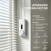 Moteur de rideau intelligent pour la maison, compatible Alexa, 3 vitesses réglables, alimenté par batterie 5000 mAh, OEM Tuya Smart
