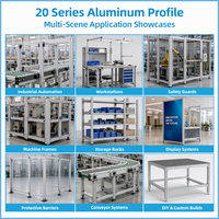 Profils d'extrusion en aluminium T-slot 2020 2040 2060 2080 20100 20120 et V-slot pour structures de cadre en aluminium anodisé