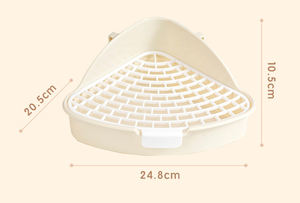 Yüksek kalite kolay temiz plastik evcil tuvalet lazımlık eğitmen kobay gibi küçük hayvanlar için köşe tava - Product Image 3