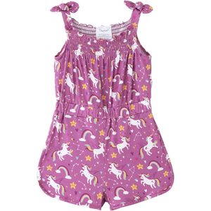 Mono de Tirantes Dreamhalo para Niña Pequeña, Ropa de Verano, Mono Corto de una Pieza, Ropa de Juego de Viscosa de Bambú - Product Image 1