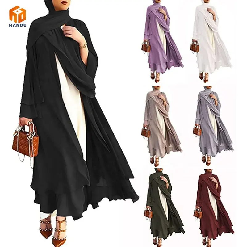 فستان حجاب للنساء المسلمات بغطاء رأس من المصنع ملابس صلاة غطاء كامل ثوب رمضان ملابس إسلامية النقاب فستان إسلامي للنساء