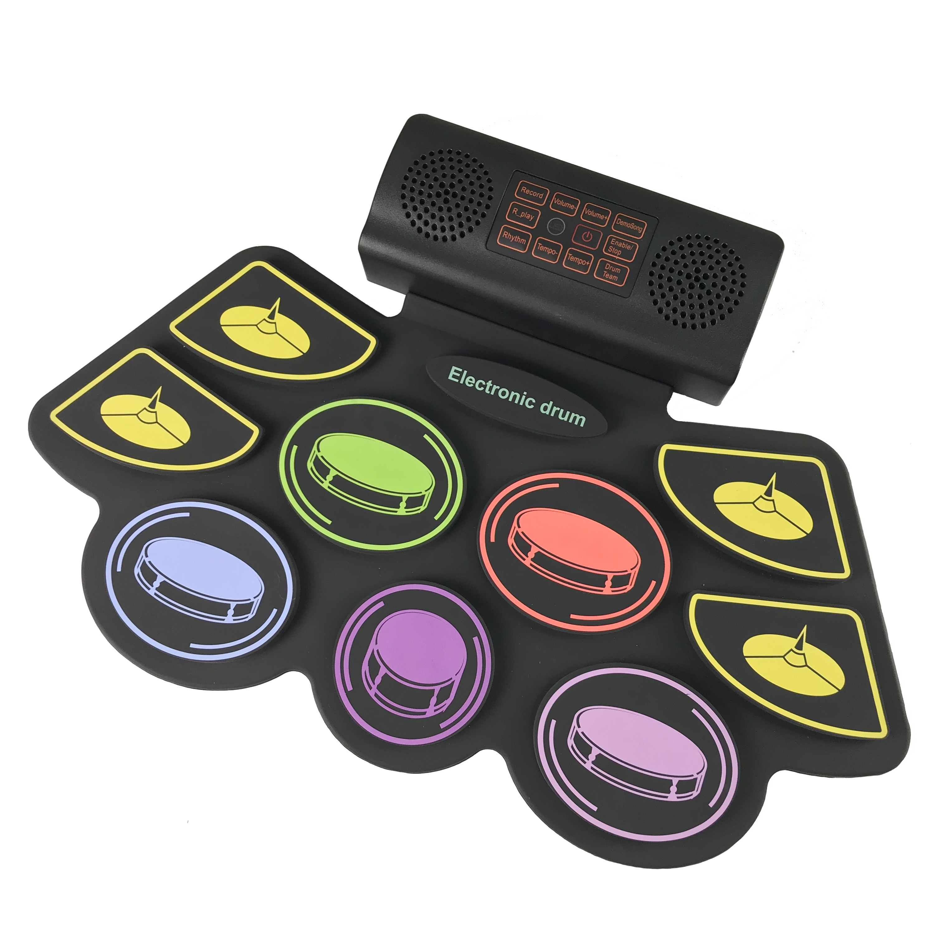 Производитель Costour, рулонный Электрический барабан, цифровой usb midi с батареей и двумя педалями