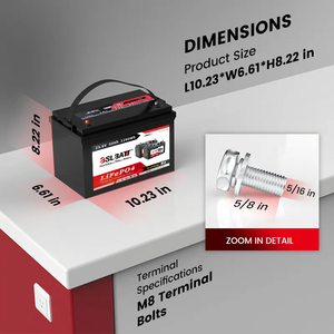 Batería de Iones de Litio BSLBATT, Batería de Litio para Exteriores, Baterías de Iones de Litio 24v 50ah - Product Image 2