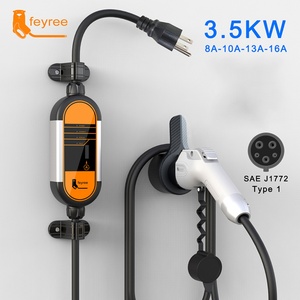 Cargador Portátil para Vehículos Eléctricos de 3.5KW Nivel 2 con Cable de 5 Metros, Corriente Ajustable de 85V-264V - Product Image 4