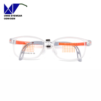 Lunettes optiques rectangulaires personnalisées OEM en silicone et EMS, anti-lumière bleue, pour enfants et adolescents, taille 49-16-135, MOQ flexible (100 pièces)