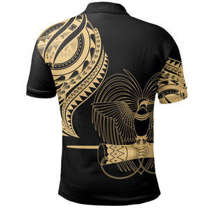 <span class=keywords><strong>Polo</strong></span> a Maniche Corte da <span class=keywords><strong>Uomo</strong></span> con Design Personalizzato della Papua Nuova Guinea per Uscite Casual e Celebrazioni Culturali - Product Image 6