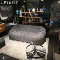 Canapé Bulle Modulaire de Style Designer Axé sur le Confort, Surface Douce au Toucher, pour Espace de Vie Résidentiel Contemporain
