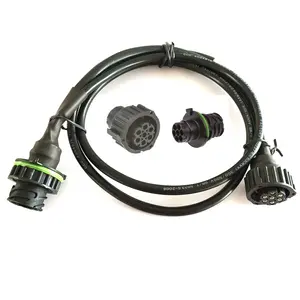 7Pin Tyco Amp Harness Kabel Otomotif, BU-STE 1.5MM KPL Bundar DIN Rumah 1718230 967650-1 968421-1 dengan Kabel 15Cm
