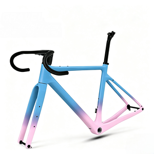 Cadre de vélo de gravier en <span class=keywords><strong>carbone</strong></span> SUNREMO T1000 700C 27.5er avec frein à disque et patte de dérailleur UDH pour conversion route et <span class=keywords><strong>VTT</strong></span> - Product Image 1