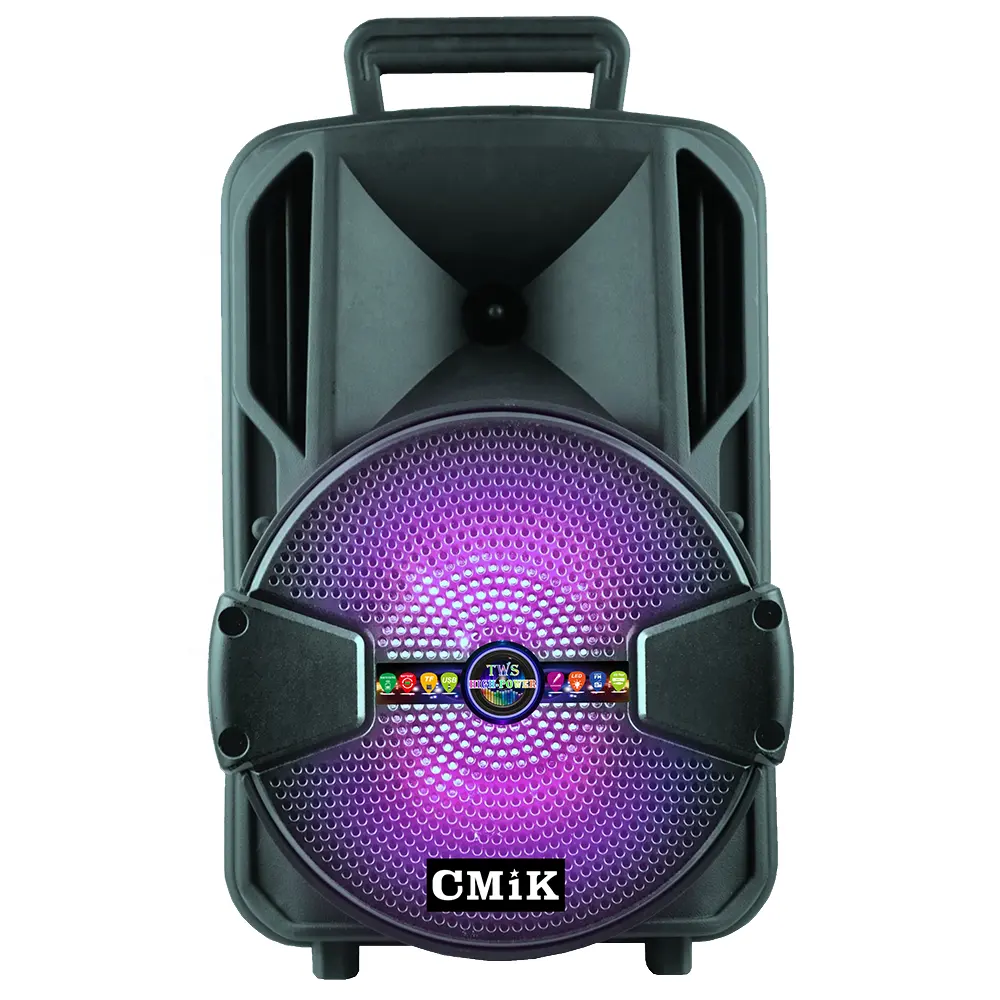 Cmik mk-b13 oem odm parlantes de müzik büyük ses mobil parlantes 8 pulgadas mic ile uzaktan subwoofer stüdyo bluetooth hoparlör