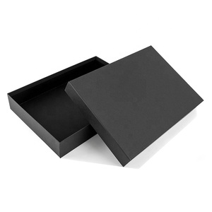 Factory Wholesale Custom logo Print White Black 2 Piece Cardboard Gift <strong>Clothes</strong> Packaging <strong>Box</strong> for Shirt - Product Image 1