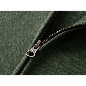 Ins430g nặng Zip hoodie Mens và Womens quá khổ lỏng áo len màu rắn lười biếng Mỹ - Product Image 3