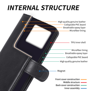 Da chính hãng <span class=keywords><strong>Wallet</strong></span> bìa cho một cộng với 11/10 Pro Max điện thoại di động kinh doanh thẻ trường hợp với chủ điện thoại di động Túi - Product Image 6