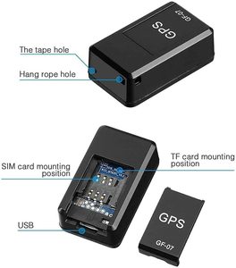 Rastreador GPS Antirrobo para Mascotas, Mini Rastreador en Tiempo Real para Perros, Precisión de 500 m, Resistente al Agua IP67, Plástico, Bluetooth, Pantalla OLED 4G, IOS - Product Image 1